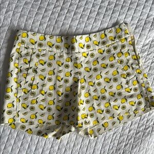 J. Crew Lemon Yellow and Cream Shorts